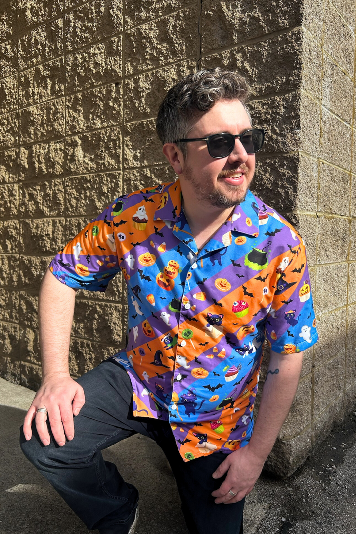 "Y2K Spooky" button shirt