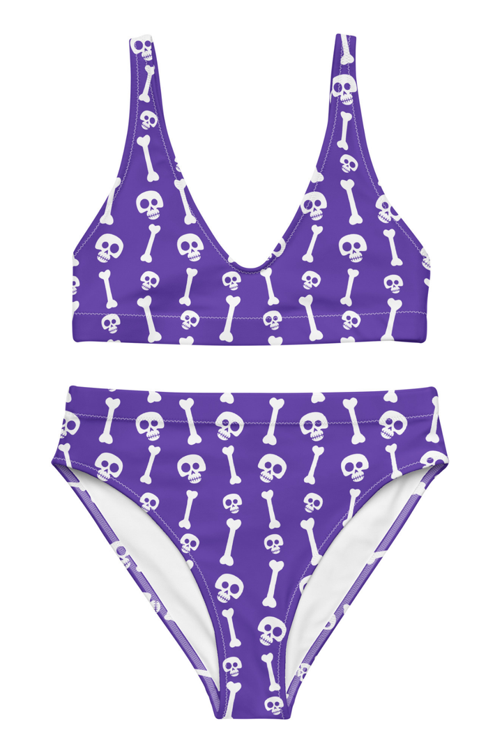 "No Bones About It" Recycled high-waisted bikini