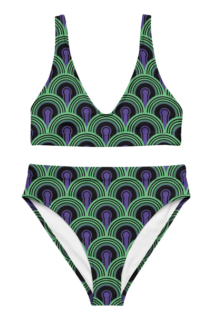 "Room 237" Recycled high-waisted bikini
