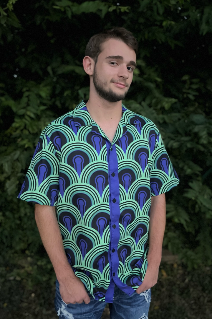 "Room 237" button shirt