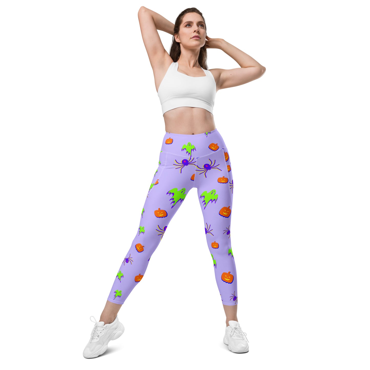 "All Tricks No Treats" Leggings with pockets