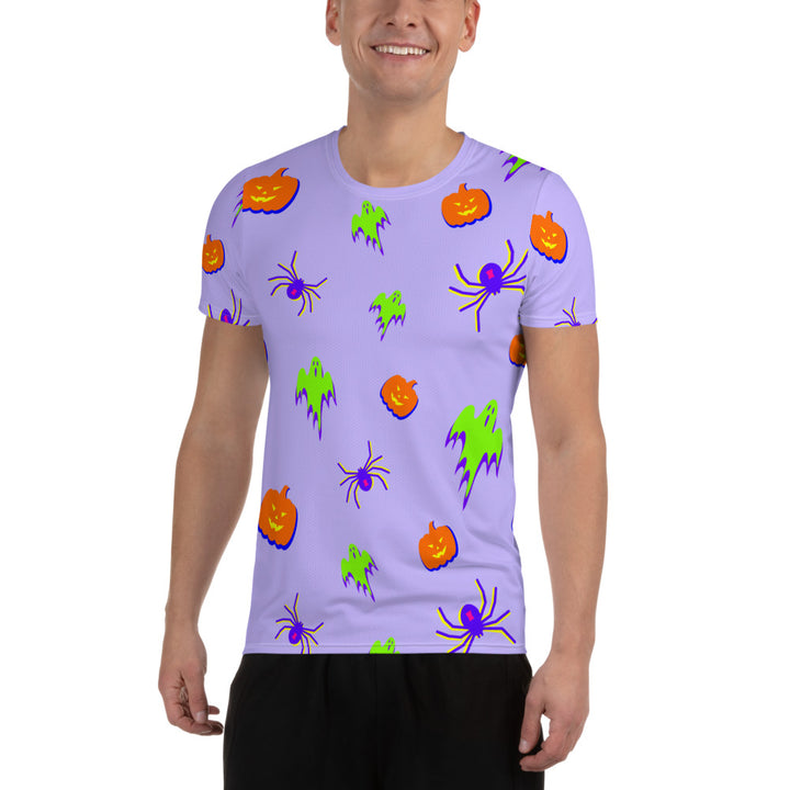 "All Tricks No Treats All-Over Print Men's Athletic T-shirt