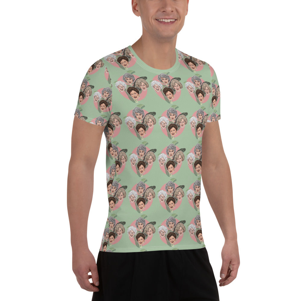 "The Lanai Lounger" All-Over Print Men's Athletic T-shirt