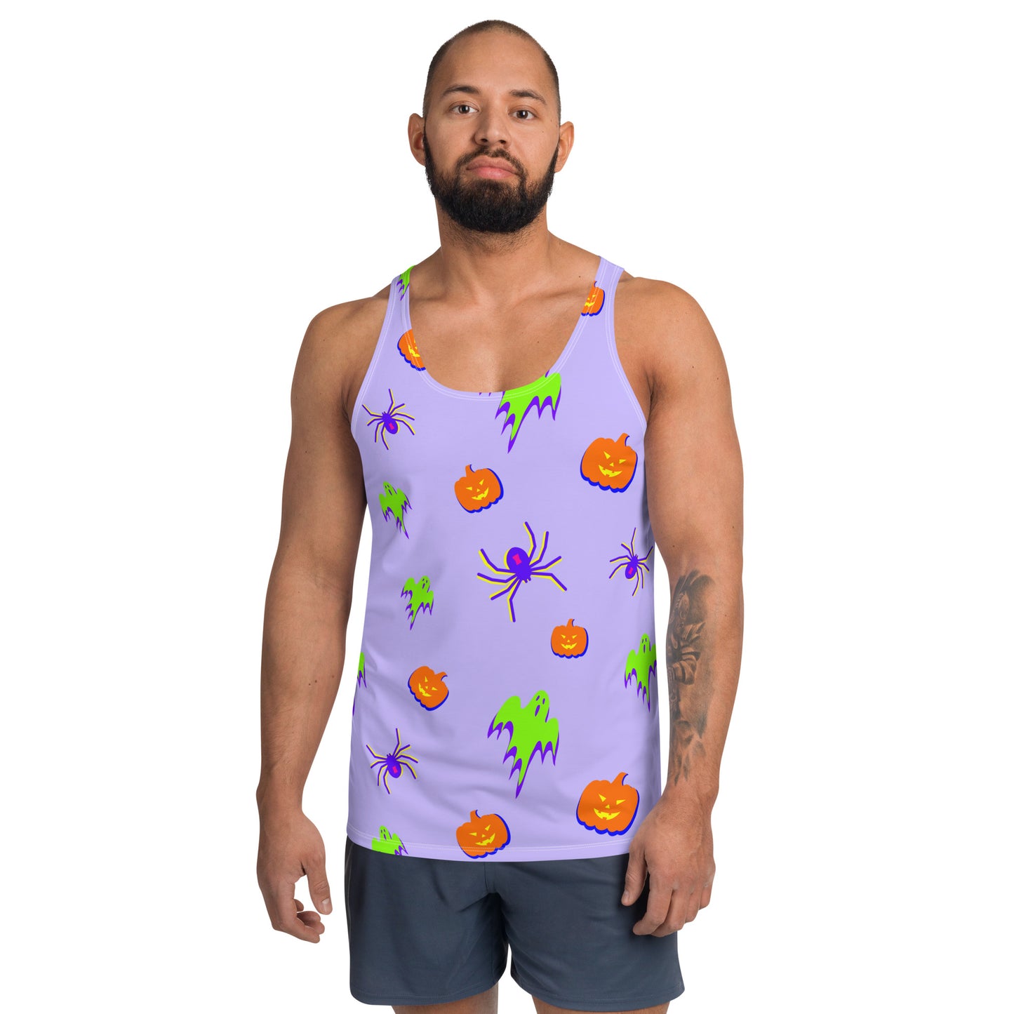 "All Tricks No Treats" Unisex Tank Top