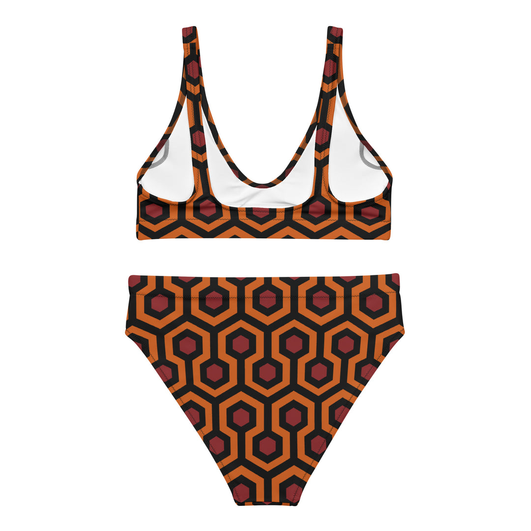"The Red Rum" Recycled high-waisted bikini