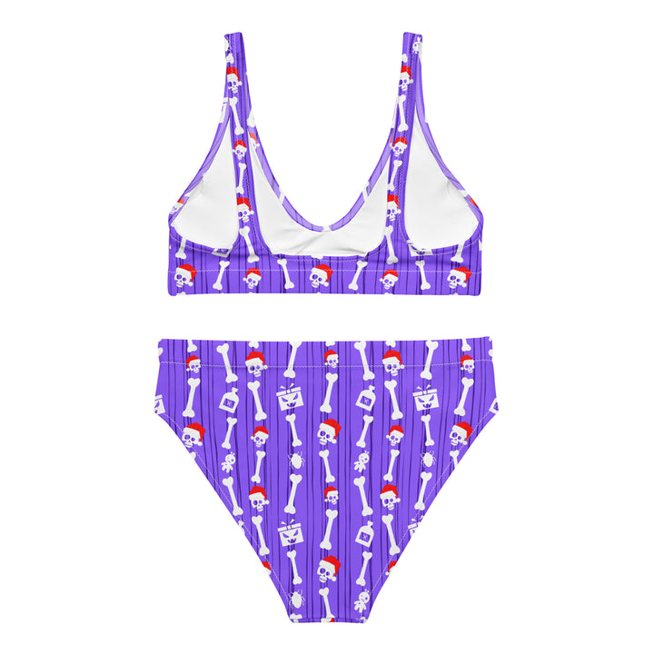 "Bone Daddy Claws" Recycled high-waisted bikini