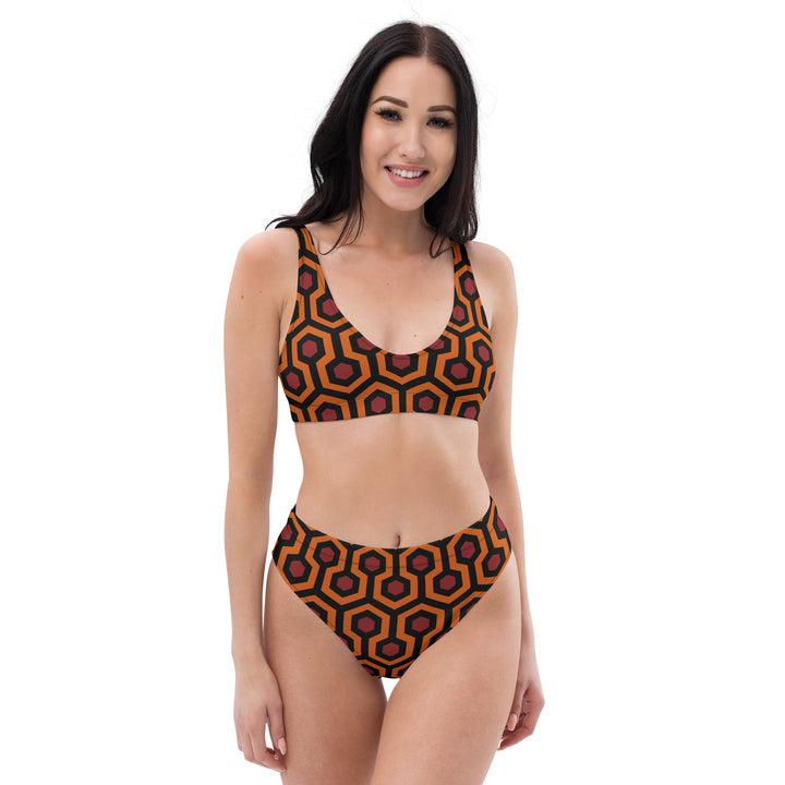 "The Red Rum" Recycled high-waisted bikini