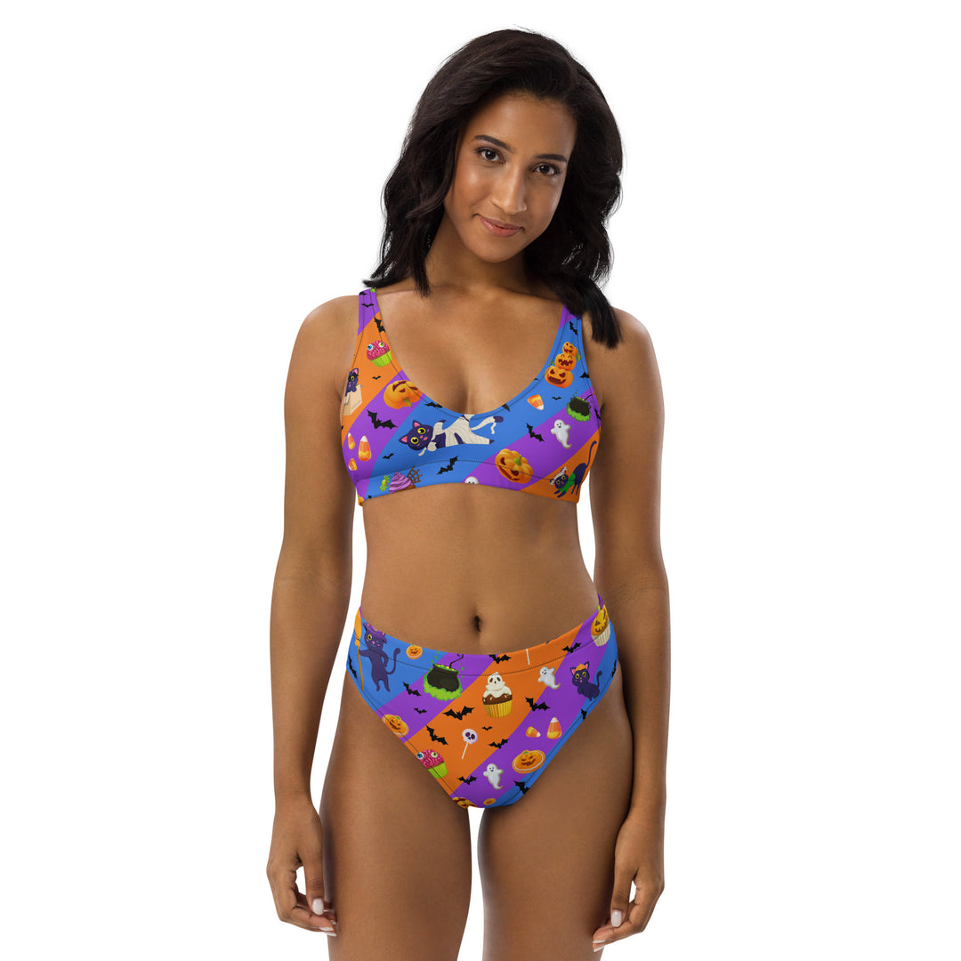 "Y2K Spooky" Recycled high-waisted bikini