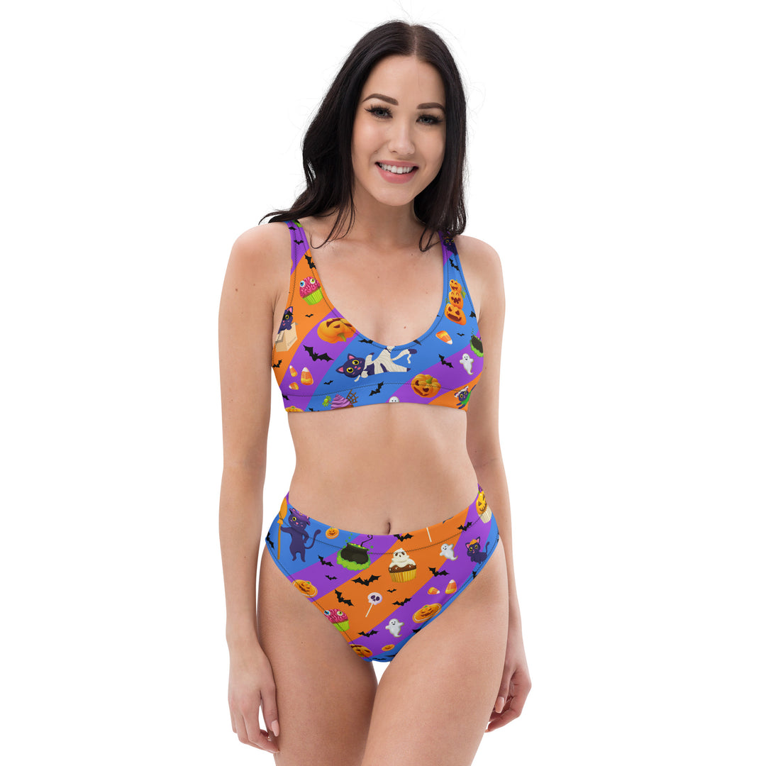"Y2K Spooky" Recycled high-waisted bikini