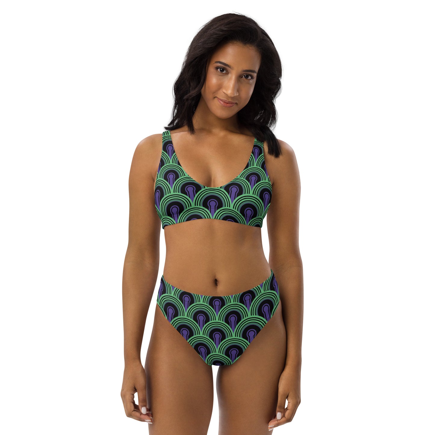 "Room 237" Recycled high-waisted bikini