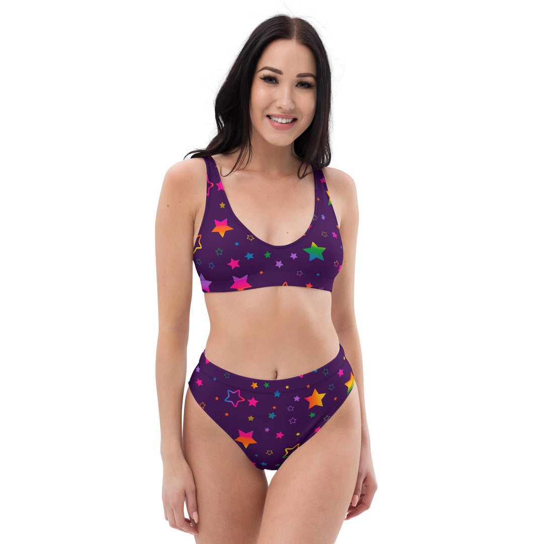 "The Superstar" Recycled high-waisted bikini