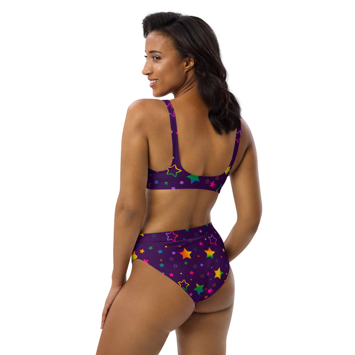 "The Superstar" Recycled high-waisted bikini