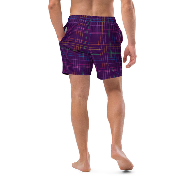 "Mad for Plaid" Men's swim trunks