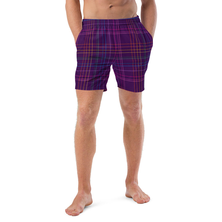 "Mad for Plaid" Men's swim trunks