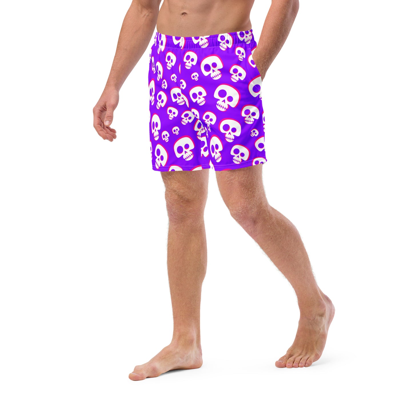"Creepy Cute Zombie" Men's swim trunks