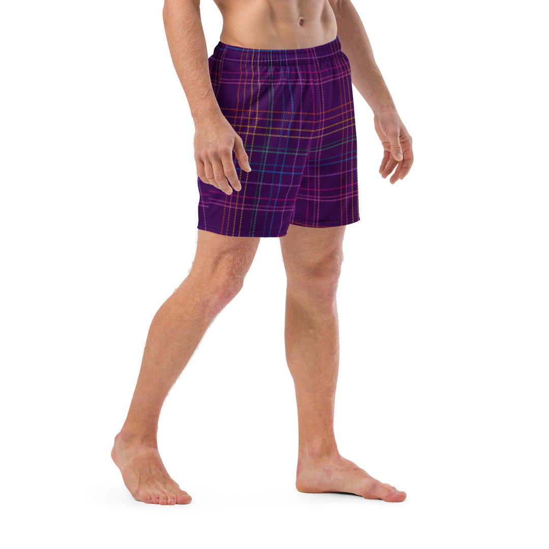 "Mad for Plaid" Men's swim trunks