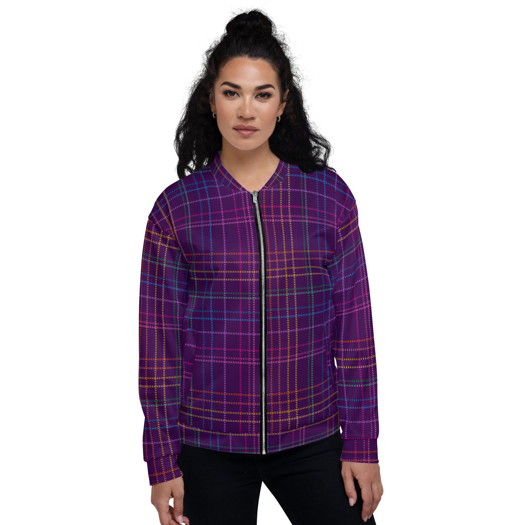 "Mad for Plaid" Unisex Bomber Jacket