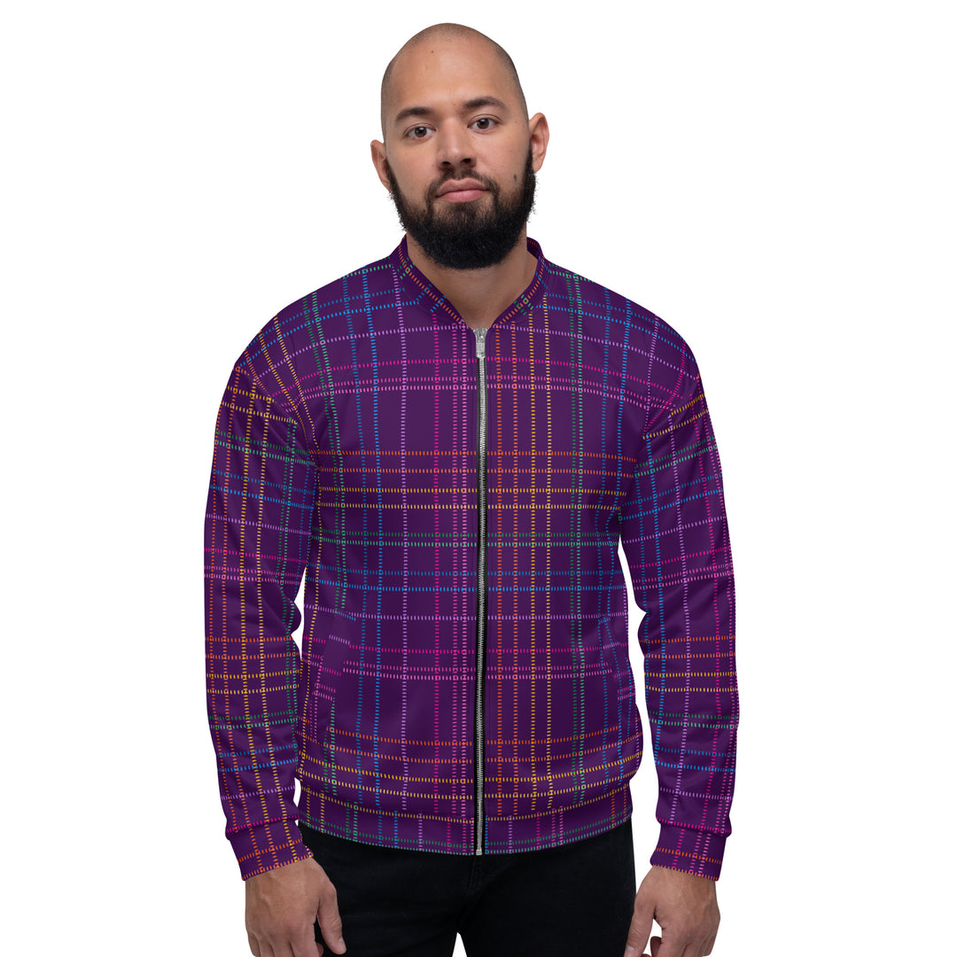 "Mad for Plaid" Unisex Bomber Jacket