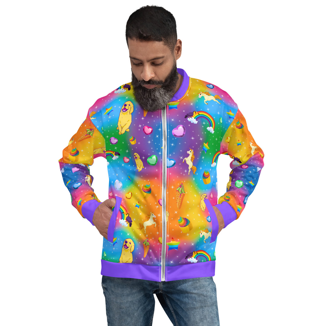 "The Y2K Vibez" Unisex Bomber Jacket