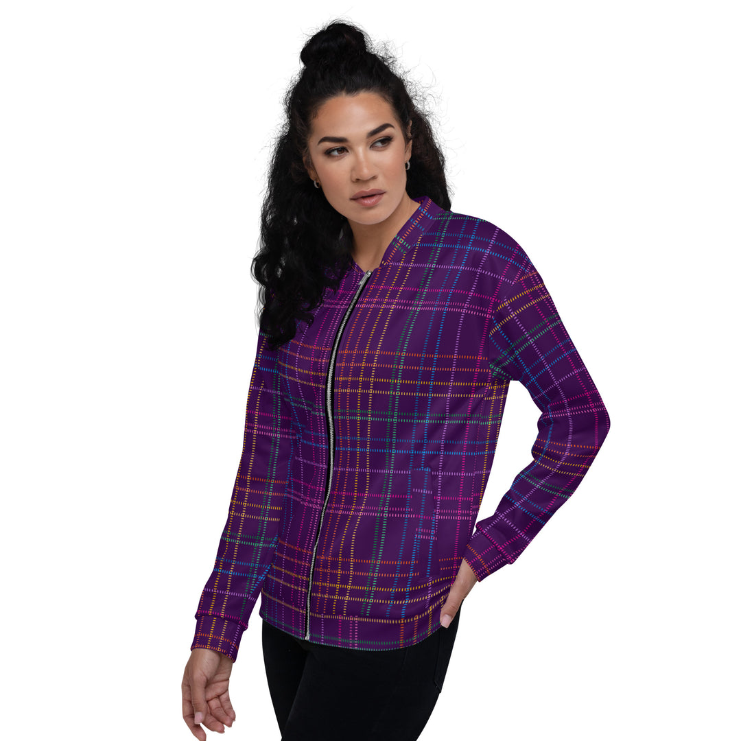 "Mad for Plaid" Unisex Bomber Jacket