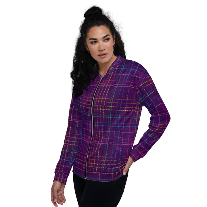 "Mad for Plaid" Unisex Bomber Jacket