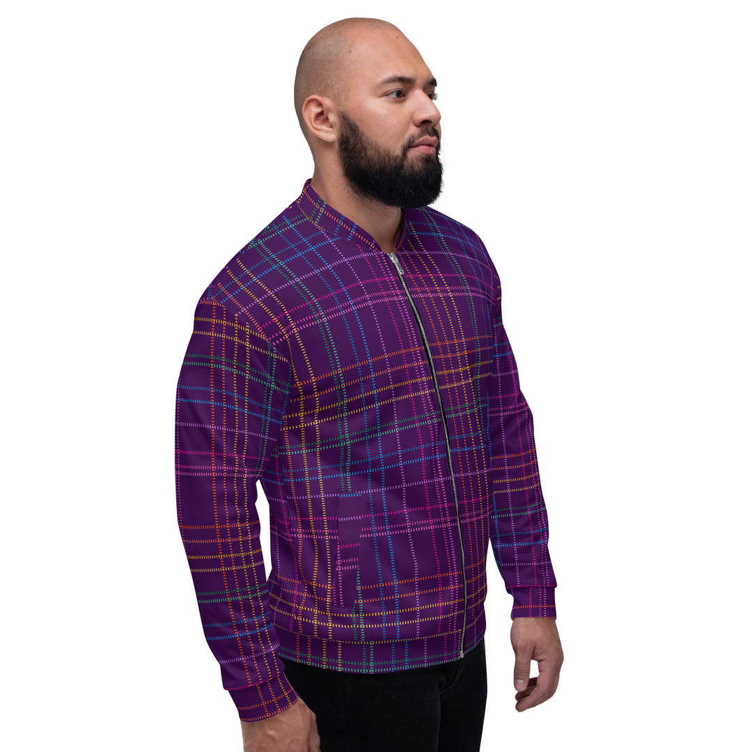 "Mad for Plaid" Unisex Bomber Jacket