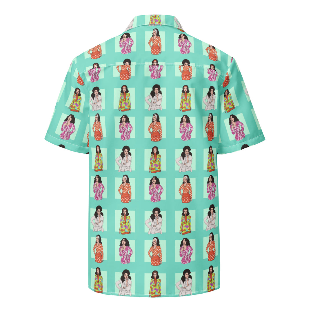 "The Flashing Girl" button shirt
