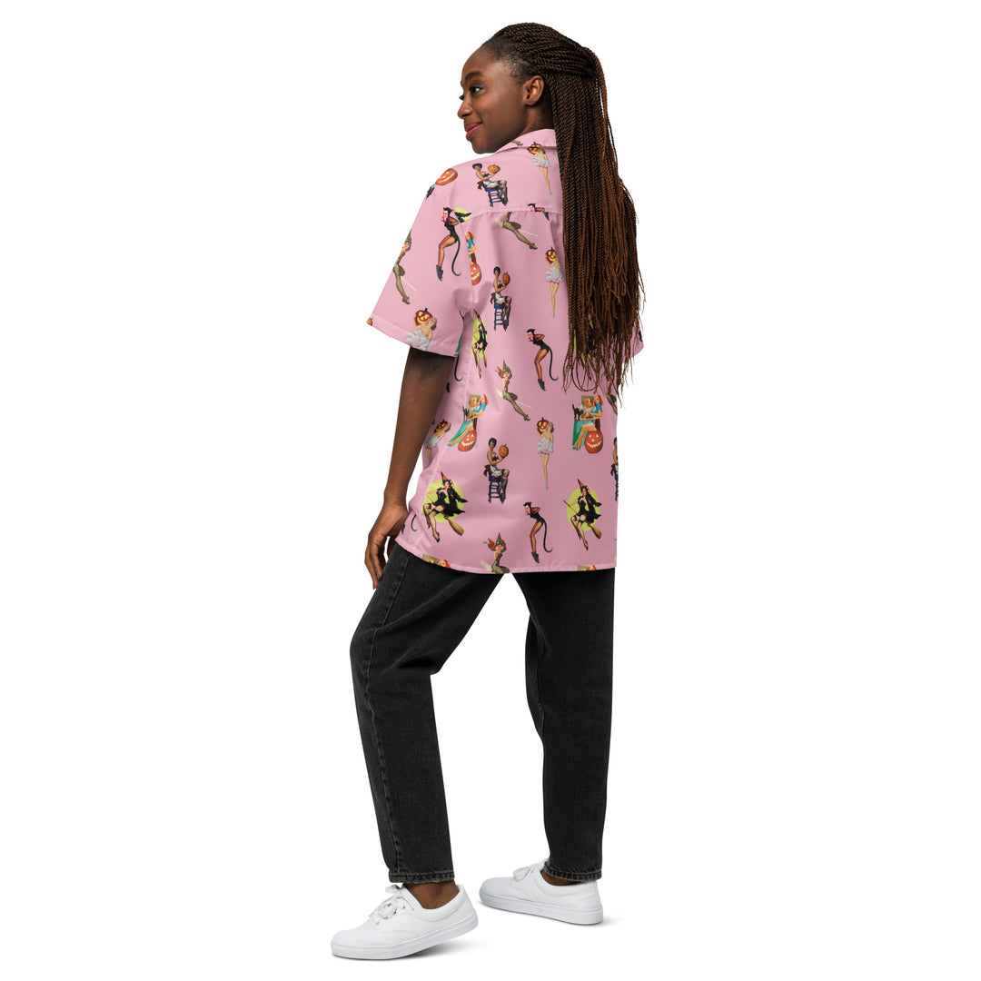 "Spooky Betties" button shirt