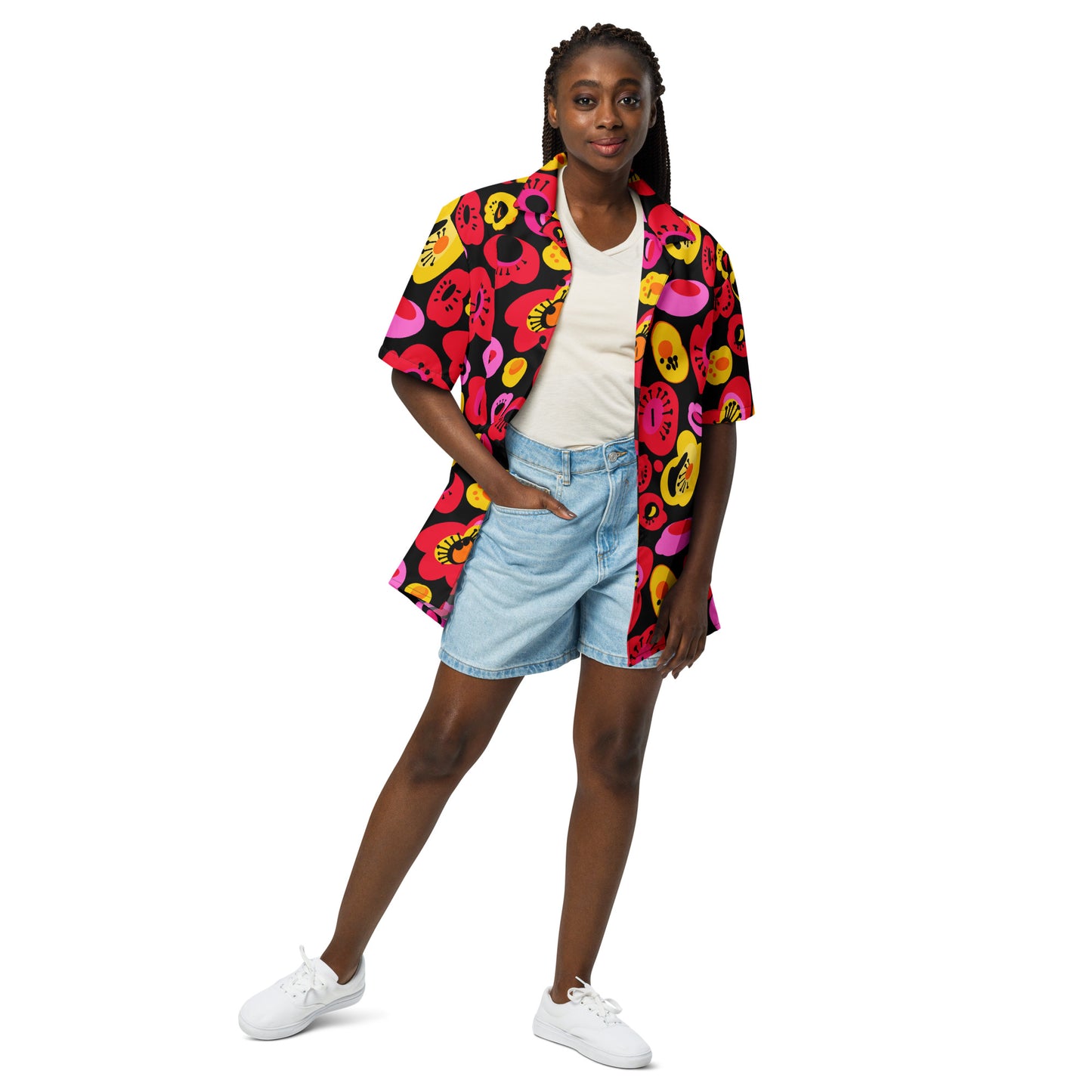 "The Poppy" Unisex button shirt