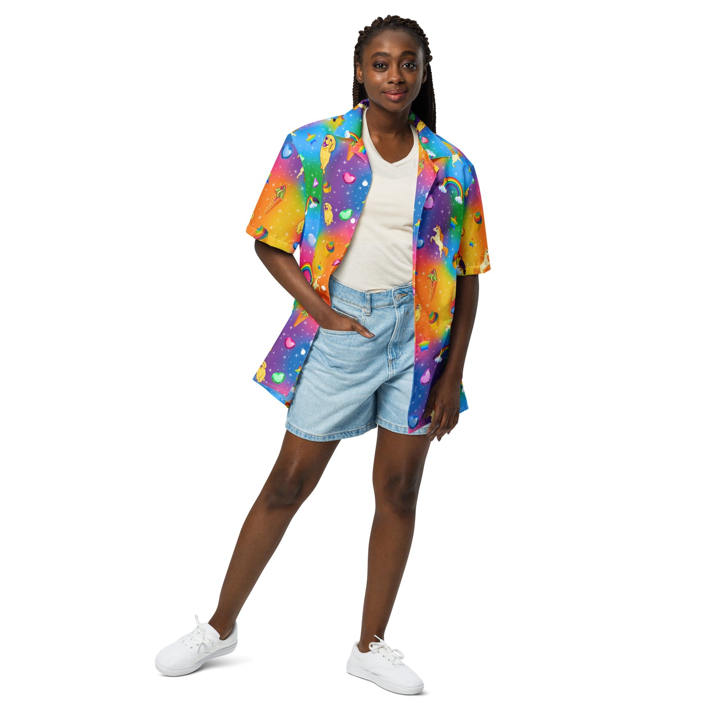 "Y2K Vibez" Unisex button shirt