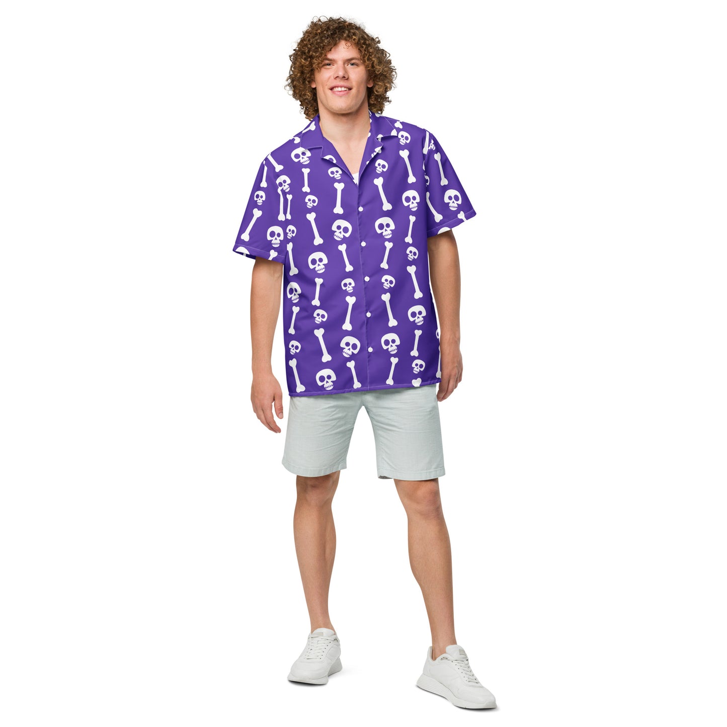 "No Bones About It" Unisex button shirt