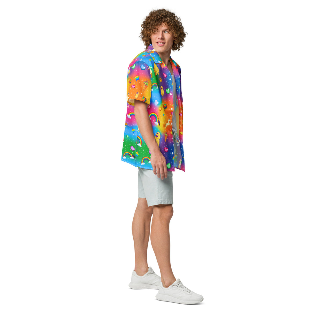 "Y2K Vibez" button shirt