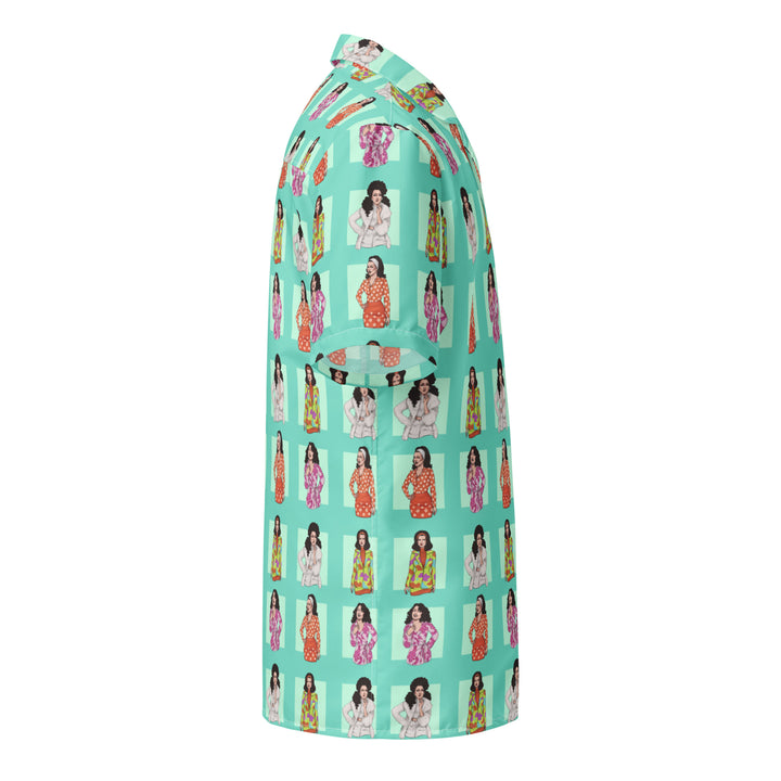 "The Flashing Girl" button shirt