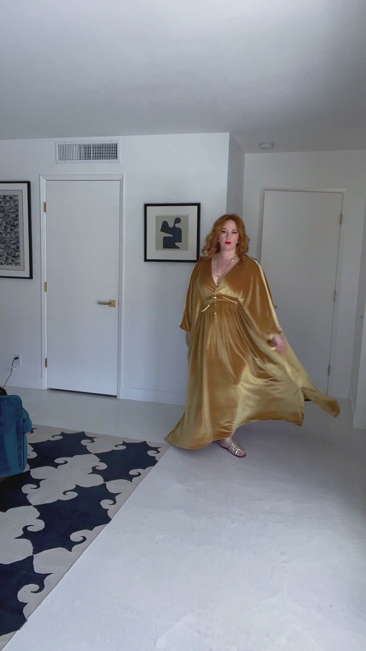 "The Golden Age" Velvet Caftan