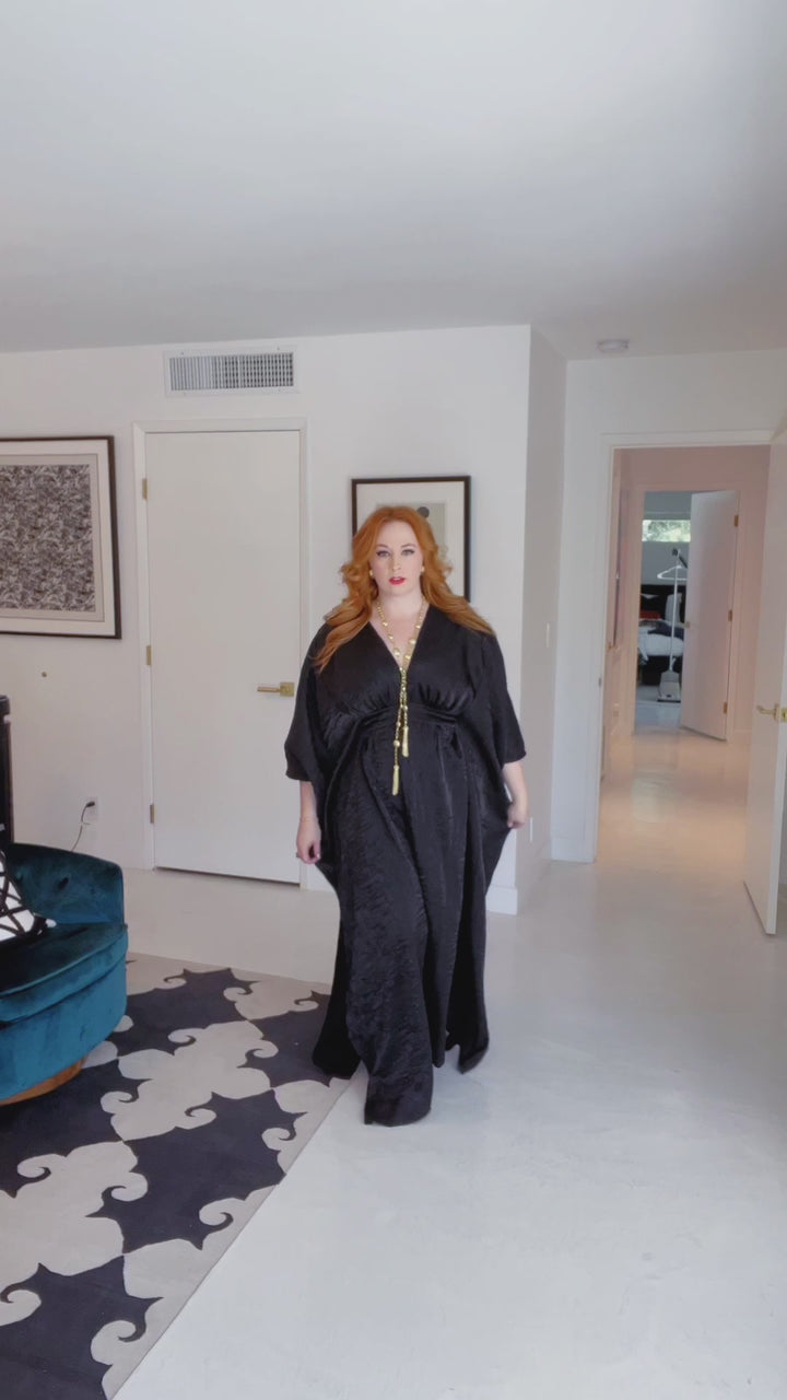 “The Morticia Vibez” Caftan SHIPS NOW