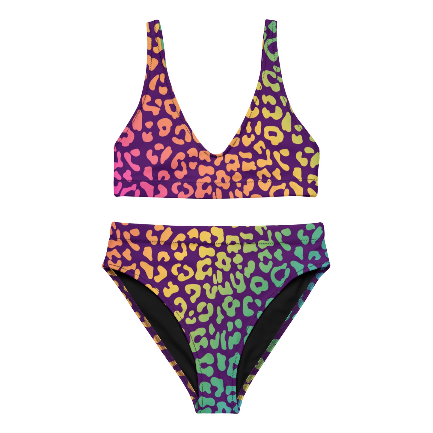"2Cute 2Be 4Gotten" Recycled high-waisted bikini