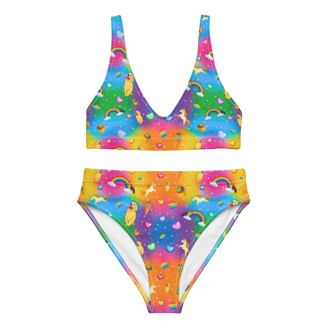 "Y2K Vibez" Recycled high-waisted bikini