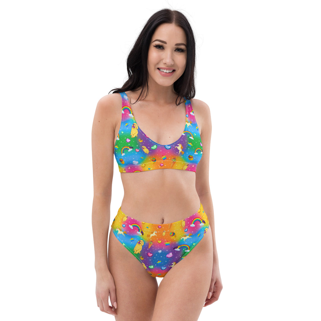 "Y2K Vibez" Recycled high-waisted bikini