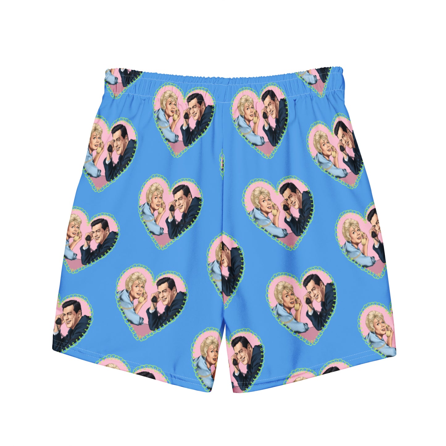 "The Party Line" Men's swim trunks
