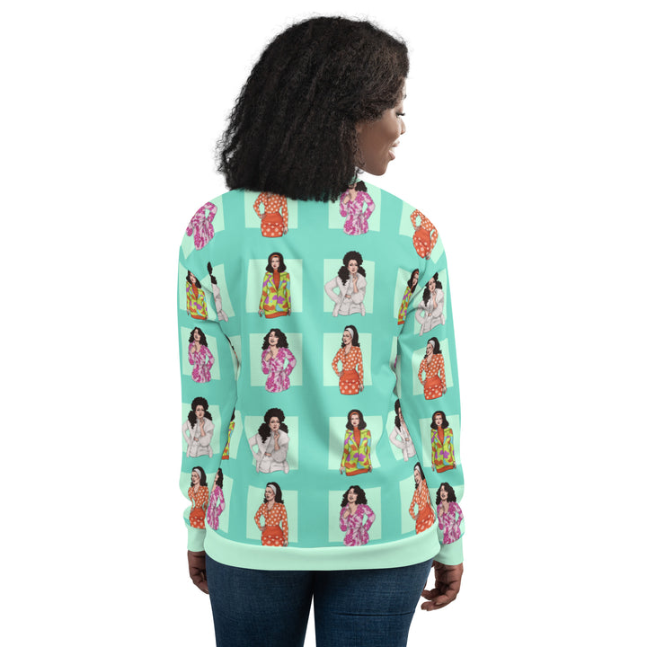 “The Flashing Girl” Unisex Bomber Jacket