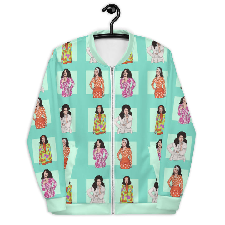 “The Flashing Girl” Unisex Bomber Jacket
