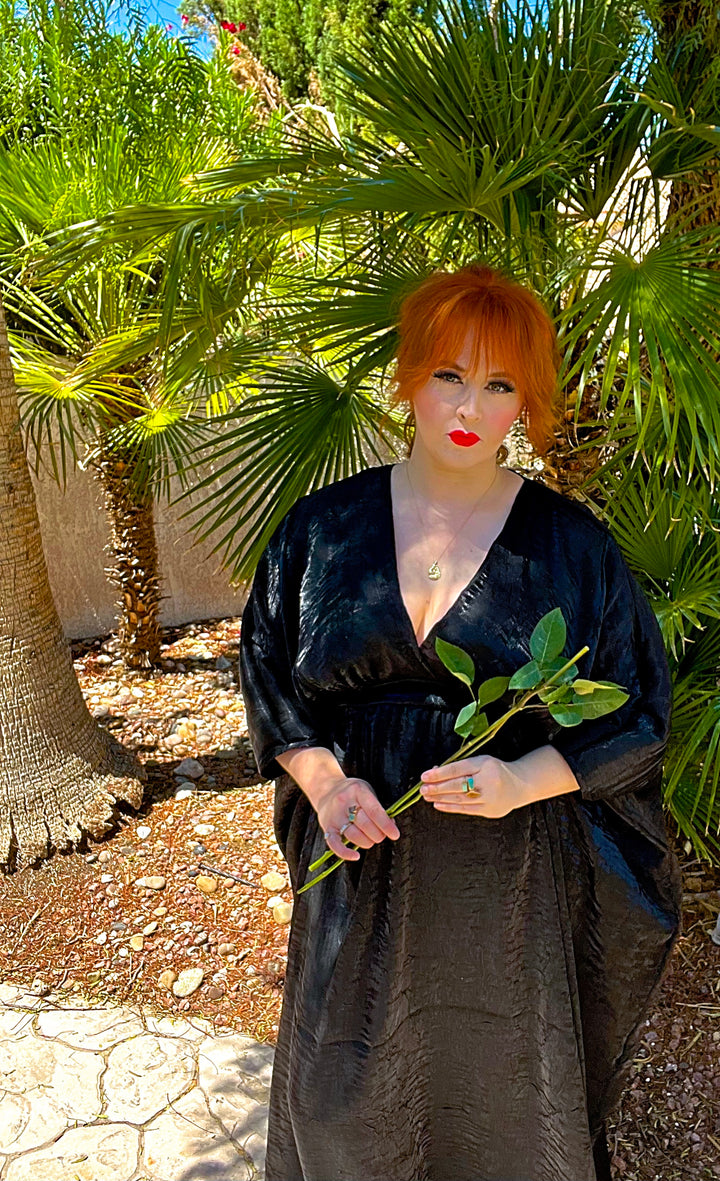 “The Morticia Vibez” Caftan SHIPS NOW