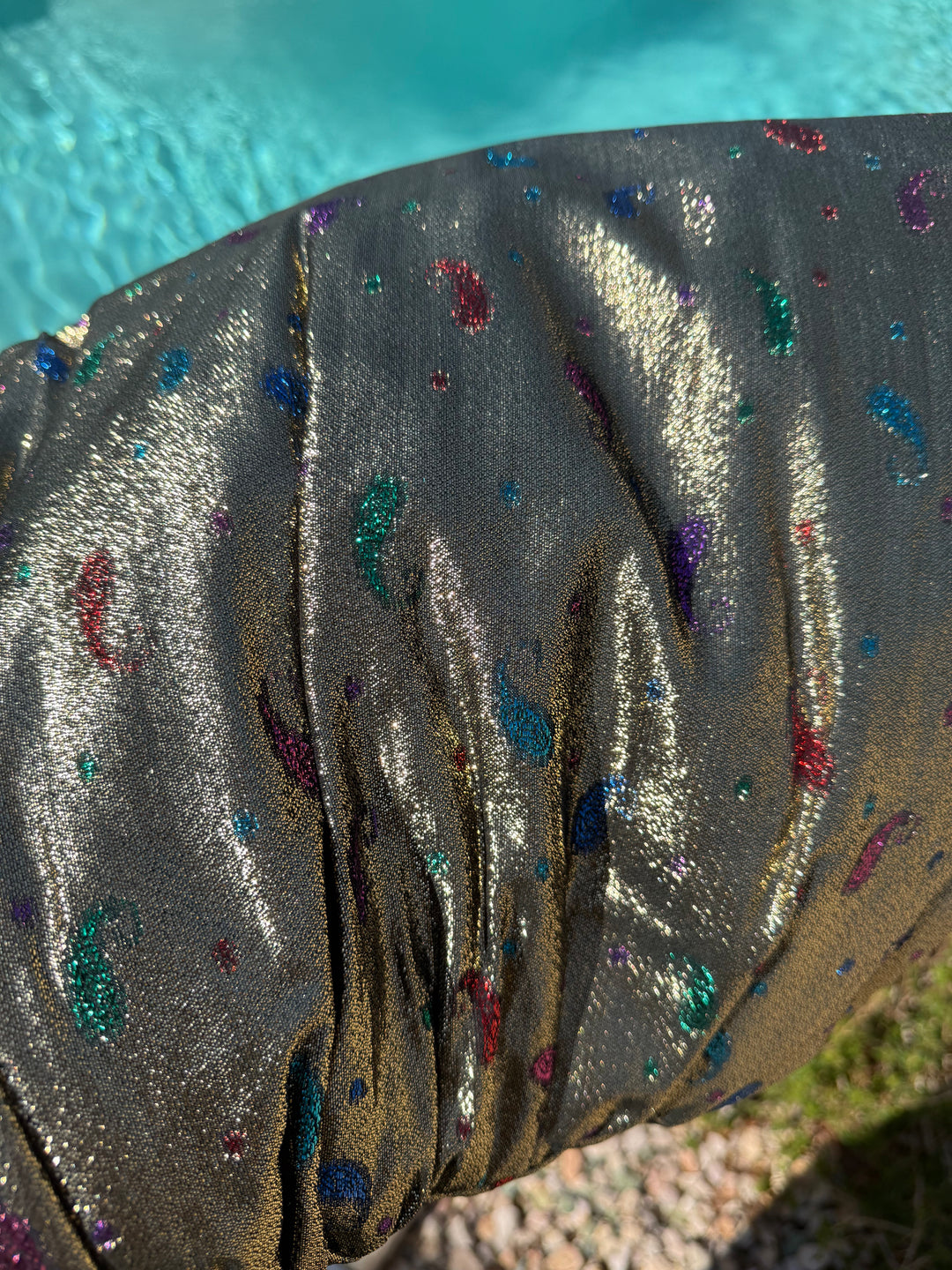 Sample Sale #24: 60s Gold Silk Lamé S/M Deep V