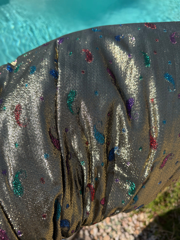 Sample Sale #24: 60s Gold Silk Lamé S/M Deep V