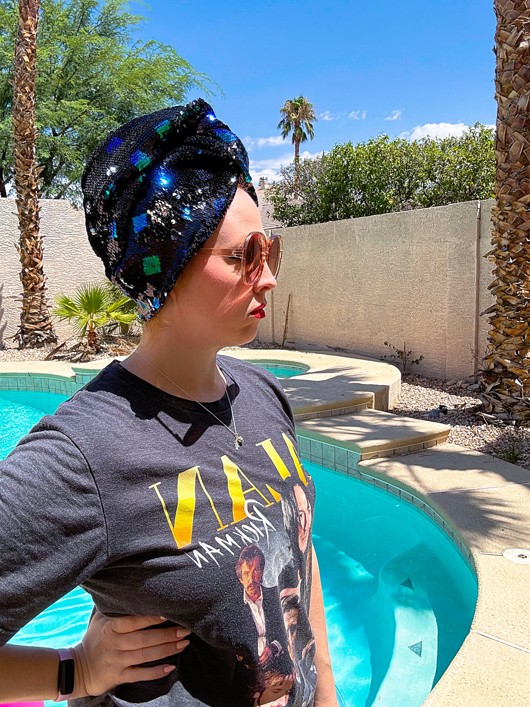 Sample Sale #13: Diamond Sequin Turban