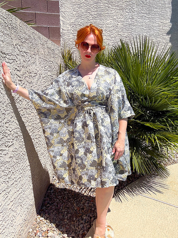 Sample Sale #3: Gold & Silver Brocade S/M short & 2X Full length
