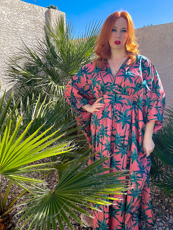 “The Coral Palms” DEADSTOCK Caftan