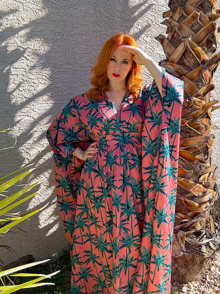 “The Coral Palms” DEADSTOCK Caftan