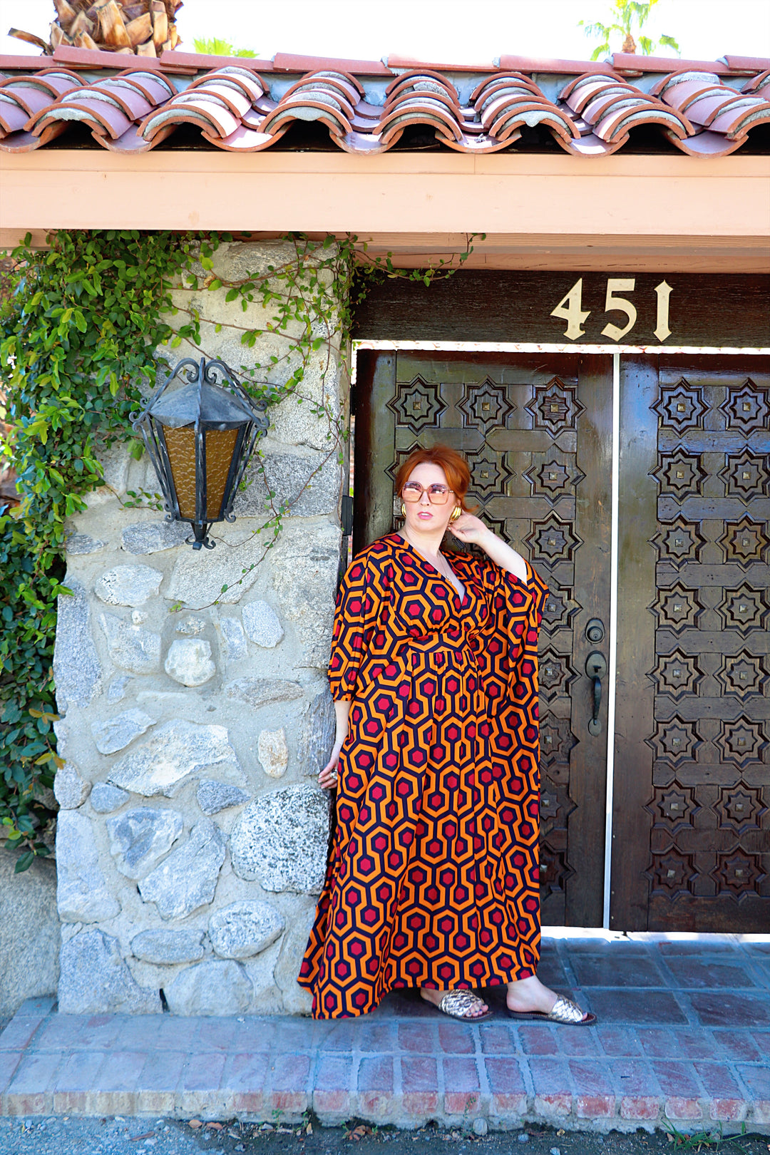 "The Red Rum" Caftan SHIPS NOW