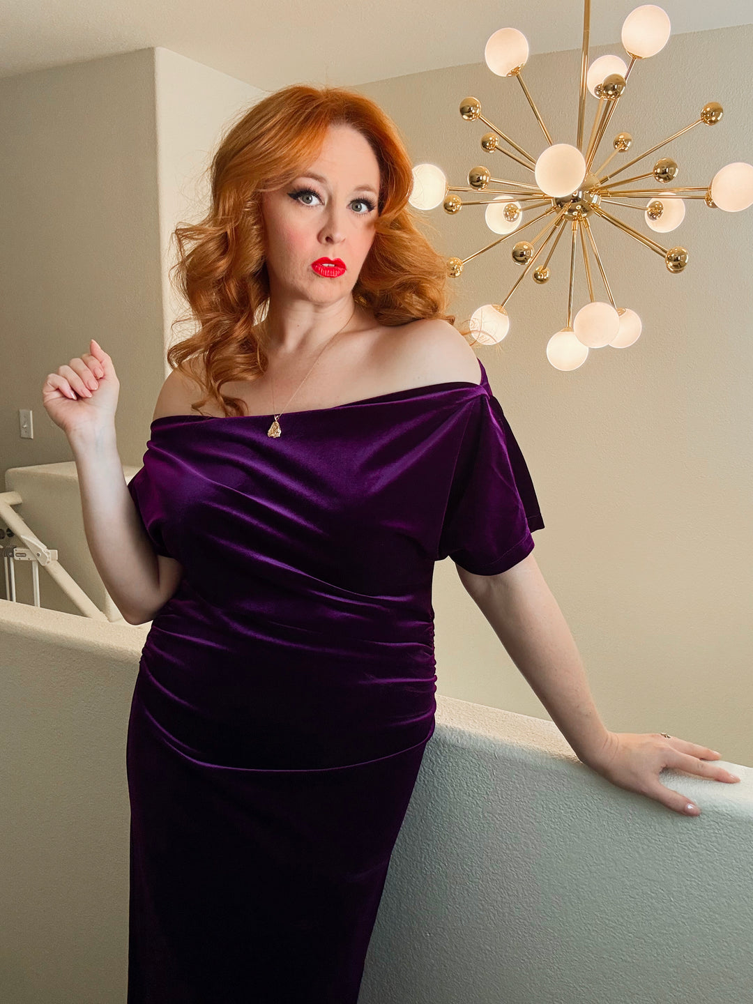 PRE-ORDER"The Leading Lady" Velvet Dress SHIPS MID NOV